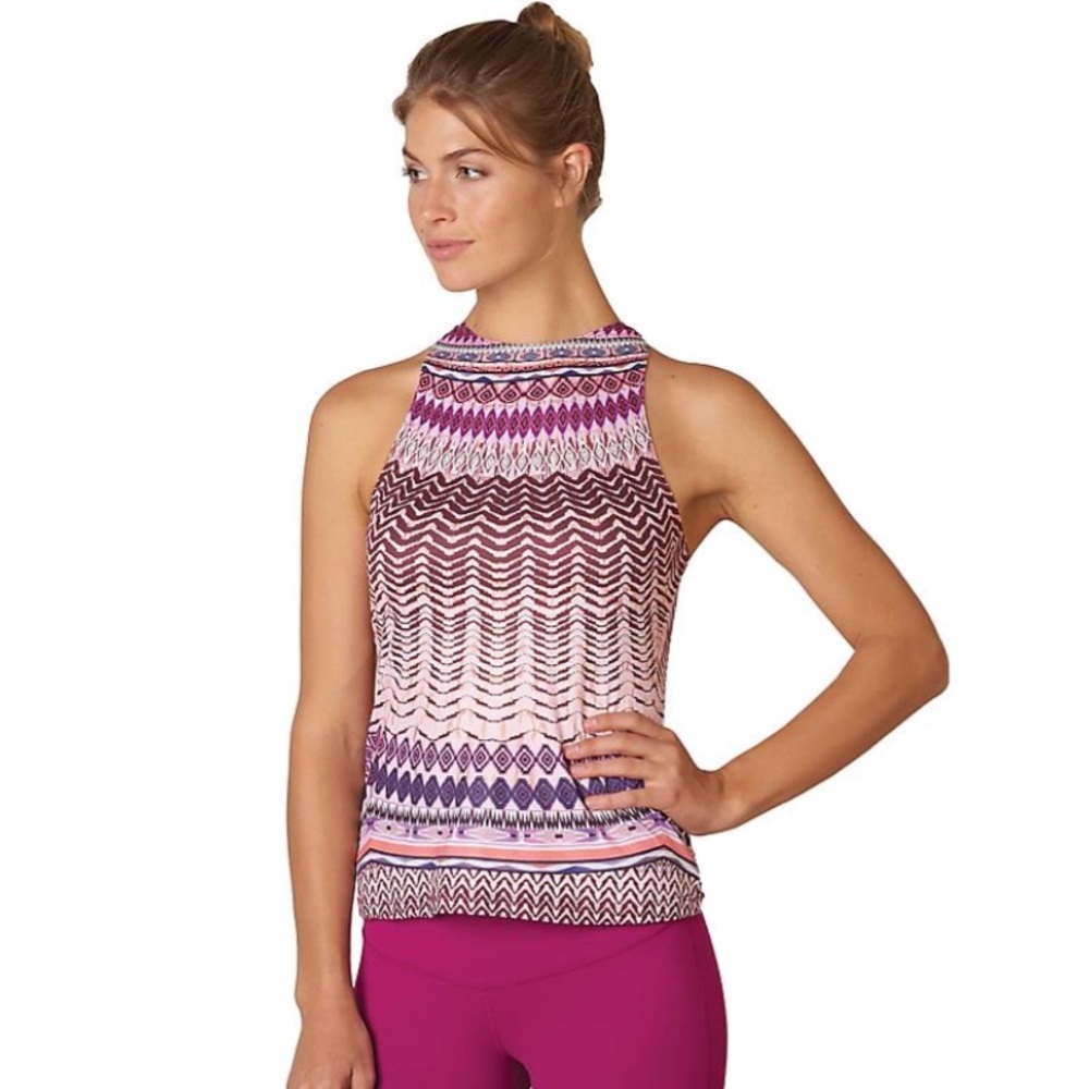 🌴Prana Racerback Boost Printed Active Top Size L